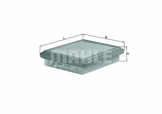 Воздушный фильтр Mahle/Knecht LX 591