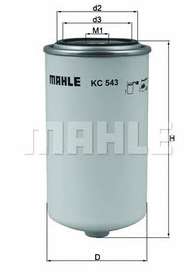 Mahle/Knecht KC 543 Фільтр палива KC543: Купити в Україні - Добра ціна на EXIST.UA!