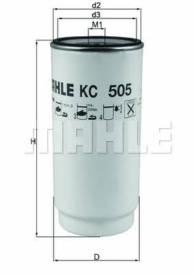 Mahle/Knecht KC 505D Фільтр палива KC505D: Купити в Україні - Добра ціна на EXIST.UA!