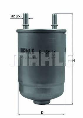 Mahle/Knecht KL 485/19D Фільтр палива KL48519D: Купити в Україні - Добра ціна на EXIST.UA!