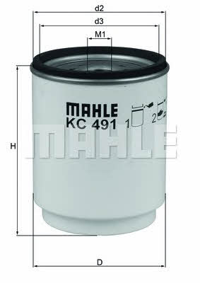 Mahle/Knecht KC 491D Фільтр палива KC491D: Купити в Україні - Добра ціна на EXIST.UA!