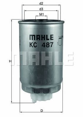 Mahle/Knecht KC 487 Фільтр палива KC487: Купити в Україні - Добра ціна на EXIST.UA!