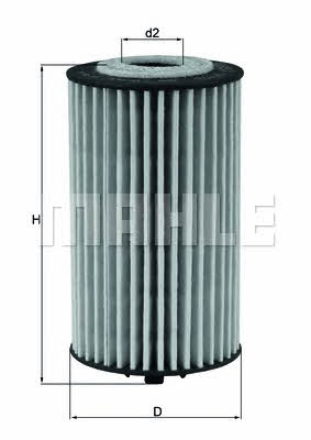 Масляный фильтр Mahle/Knecht OX 978D