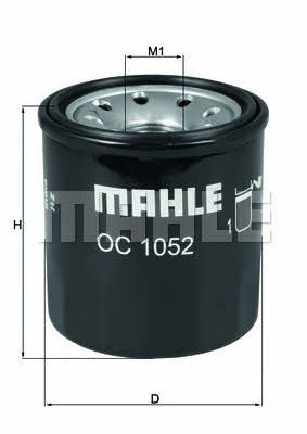 Mahle/Knecht OC 1052 Фільтр масляний OC1052: Приваблива ціна - Купити в Україні на EXIST.UA!