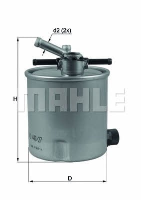 Mahle/Knecht KL 440/27 Фільтр палива KL44027: Купити в Україні - Добра ціна на EXIST.UA!