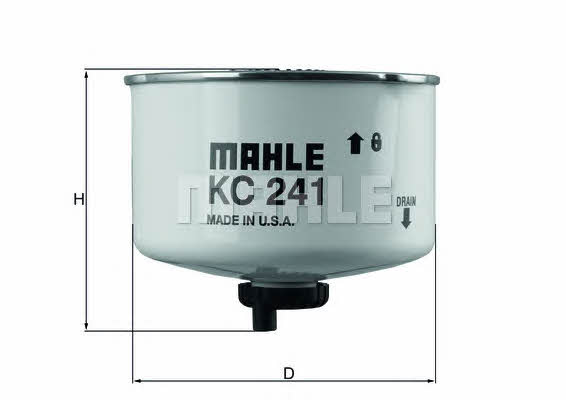 Mahle/Knecht KC 241D Фільтр палива KC241D: Купити в Україні - Добра ціна на EXIST.UA!