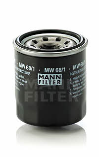 Mann-Filter MW 68/1 Фільтр масляний MW681: Купити в Україні - Добра ціна на EXIST.UA!