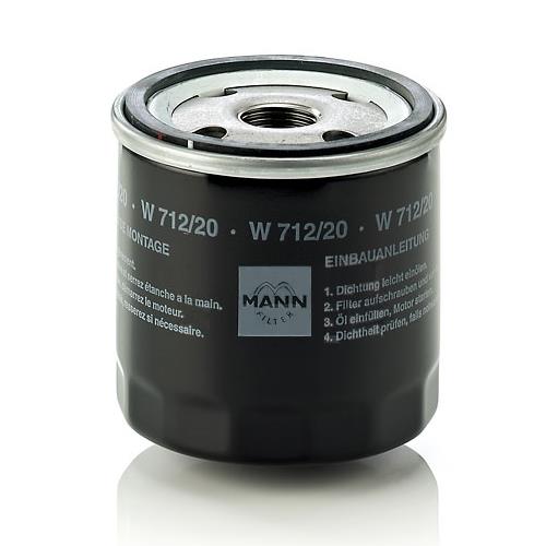 Mann-Filter W 712/20 Фільтр масляний W71220: Купити в Україні - Добра ціна на EXIST.UA!