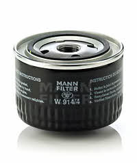 Mann-Filter W 914/4 Фільтр масляний W9144: Купити в Україні - Добра ціна на EXIST.UA!