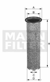 Mann-Filter CF 19 215 Повітряний фільтр CF19215: Купити в Україні - Добра ціна на EXIST.UA!