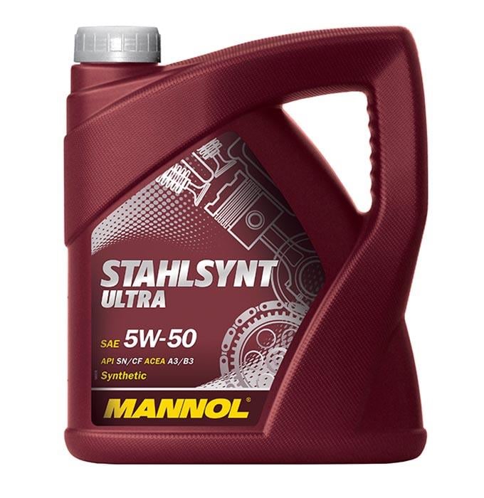 Mannol SU40300 Моторна олива Mannol 10301 Stahlsynt Ultra 5W-50, 4л SU40300: Купити в Україні - Добра ціна на EXIST.UA!