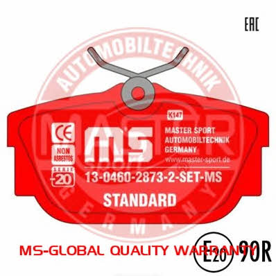 13046028732SETMS Master-sport Гальмівні колодки, комплект