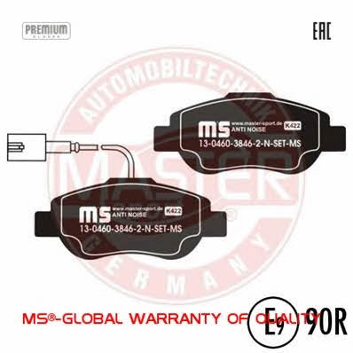 Тормозные колодки дисковые, комплект Master-sport 13-0460-3846-2N-SET-MS