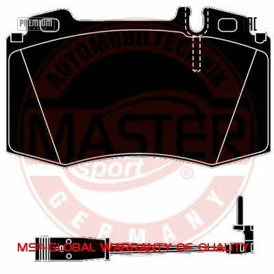 Тормозные колодки дисковые, комплект Master-sport 13-0460-4990-2N-SET-MS