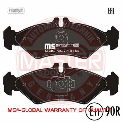 Тормозные колодки дисковые, комплект Master-sport 13-0460-7083-2N-SET-MS