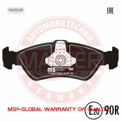 Тормозные колодки дисковые, комплект Master-sport 13-0460-7084-2N-SET-MS