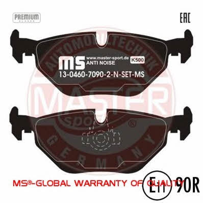 Тормозные колодки дисковые, комплект Master-sport 13-0460-7090-2N-SET-MS
