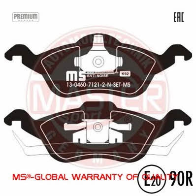 Тормозные колодки дисковые, комплект Master-sport 13-0460-7121-2N-SET-MS