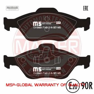 Тормозные колодки дисковые, комплект Master-sport 13-0460-7142-2N-SET-MS