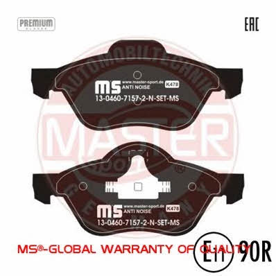 Тормозные колодки дисковые, комплект Master-sport 13-0460-7157-2N-SET-MS