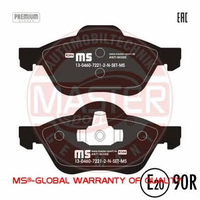 Тормозные колодки дисковые, комплект Master-sport 13-0460-7221-2N-SET-MS