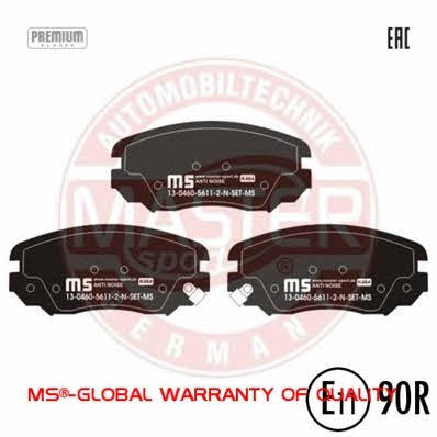 Тормозные колодки дисковые, комплект Master-sport 13046056112-N-SET-MS