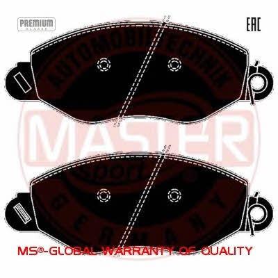 Тормозные колодки дисковые, комплект Master-sport 13046039922N-SET-MS