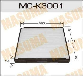 Masuma MC-K3001 Фільтр салону MCK3001: Купити в Україні - Добра ціна на EXIST.UA!