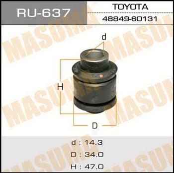 Masuma RU-637 Сайлентблок RU637: Купити в Україні - Добра ціна на EXIST.UA!