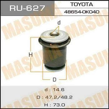 Masuma RU-627 Сайлентблок переднього нижнього важеля RU627: Купити в Україні - Добра ціна на EXIST.UA!