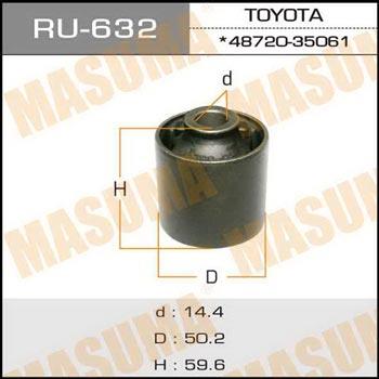 Masuma RU-632 Сайлентблок RU632: Купити в Україні - Добра ціна на EXIST.UA!