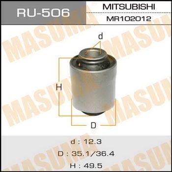 Masuma RU-506 Сайлентблок заднього поперечного важеля RU506: Купити в Україні - Добра ціна на EXIST.UA!