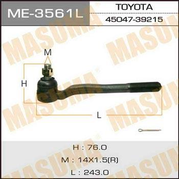 ME3561L Masuma Наконечник рулевой тяги левый