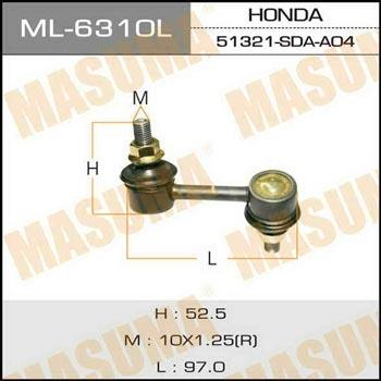 Masuma ML-6310L Стійка стабілізатора переднього ML6310L: Приваблива ціна - Купити в Україні на EXIST.UA! ML6310L Masuma Стійка стабілізатора переднього