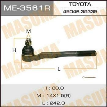 ME3561R Masuma Наконечник рулевой тяги правый