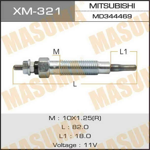 Masuma XM-321 Свічка розжарювання XM321: Купити в Україні - Добра ціна на EXIST.UA!