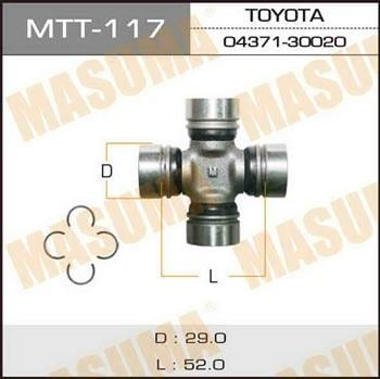 Masuma MTT-117 Хрестовина валу карданного MTT117: Купити в Україні - Добра ціна на EXIST.UA!