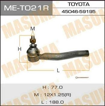 Masuma ME-T021R Накінечник MET021R: Купити в Україні - Добра ціна на EXIST.UA!