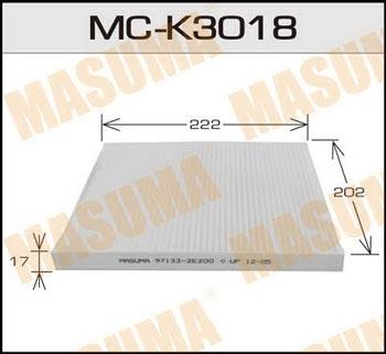 Masuma MC-K3018 Фільтр салону MCK3018: Купити в Україні - Добра ціна на EXIST.UA!