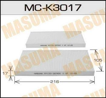 Masuma MC-K3017 Фільтр салону MCK3017: Купити в Україні - Добра ціна на EXIST.UA!