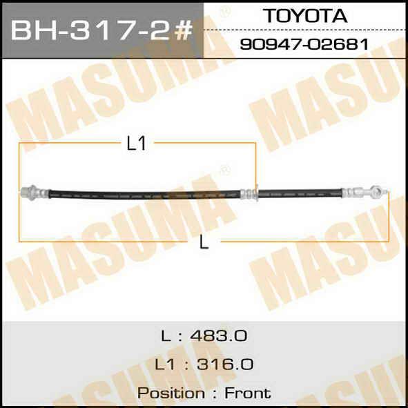 BH3172 Masuma Тормозной шланг