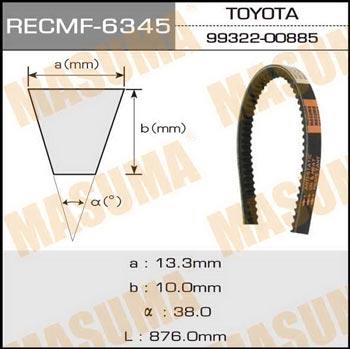 Masuma 6345 Ремінь клиновий 6345: Купити в Україні - Добра ціна на EXIST.UA!