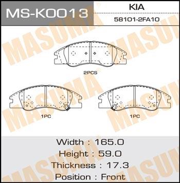 Masuma MS-K0013 Колодки гальмівні барабанні, комплект MSK0013: Купити в Україні - Добра ціна на EXIST.UA!