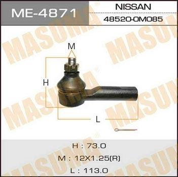 Masuma ME-4871 Наконечник рульової тяги ME4871: Купити в Україні - Добра ціна на EXIST.UA!