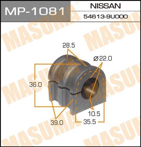 Masuma MP-1081 Втулка стабілізатора переднього MP1081: Приваблива ціна - Купити в Україні на EXIST.UA!