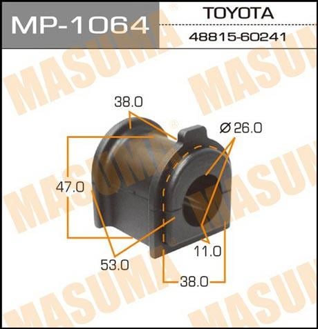 Masuma MP-1064 Втулка стабілізатора заднього MP1064: Купити в Україні - Добра ціна на EXIST.UA!