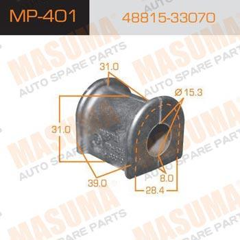 Masuma MP-401 Втулка стабілізатора переднього MP401: Купити в Україні - Добра ціна на EXIST.UA!