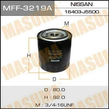 Masuma MFF-3219 Фільтр палива MFF3219: Купити в Україні - Добра ціна на EXIST.UA!