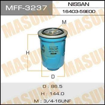 Masuma MFF-3237 Фільтр палива MFF3237: Купити в Україні - Добра ціна на EXIST.UA!