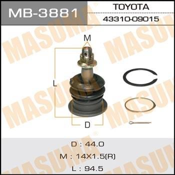 Masuma MB-3881 Опора кульова MB3881: Купити в Україні - Добра ціна на EXIST.UA!
